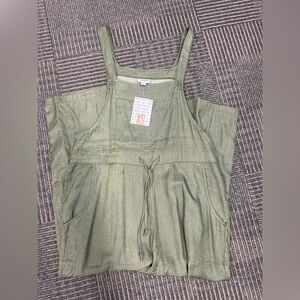 NWT Lularoe Juliet chambray Overalls jumpsuit XS